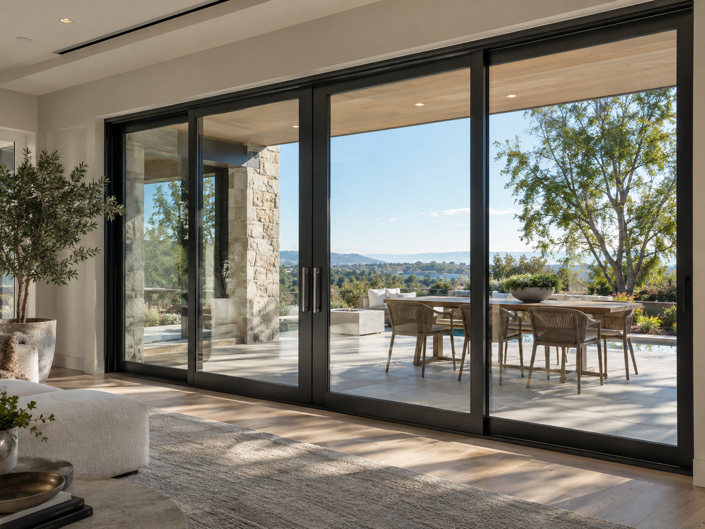 Sliding glass patio door