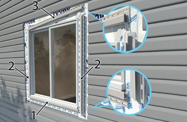Replacement window installation in progress
